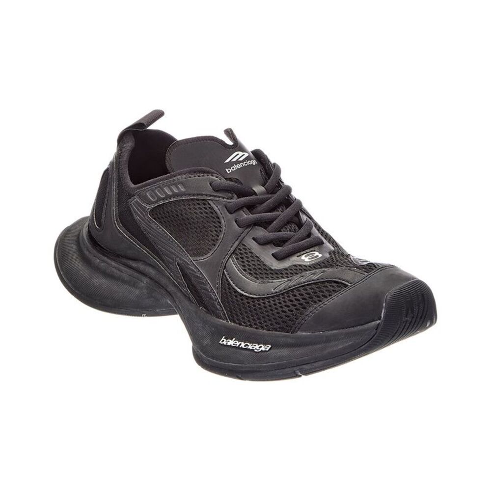 Balenciaga Circuit Canvas & Mesh Sneaker, Black